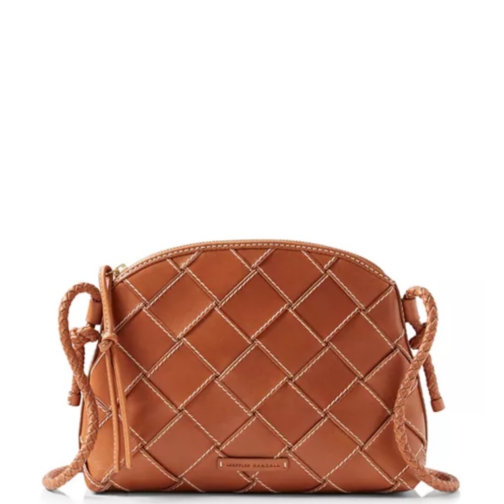 Loeffler Randall Woven Leather Crossbody Bag